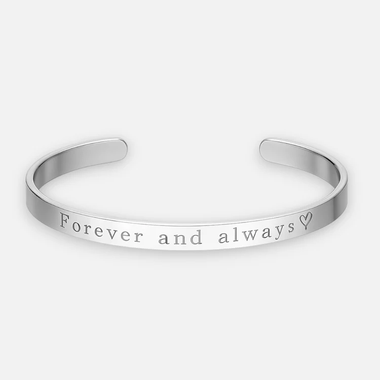 Esclava Para Grabar Plateada Acero